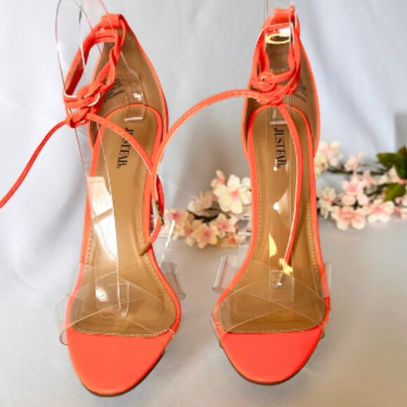 Turn Heads in Vibrant Neon Orange Heels - Picture 3 of 10